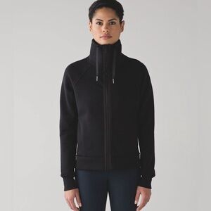 Lululemon Kick The Cold funnel neck black jacket SZ 10